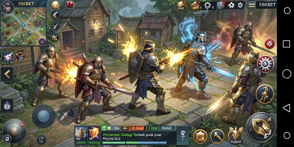 Tampilan gameplay menarik dari 55KBET dengan strategi SLG.