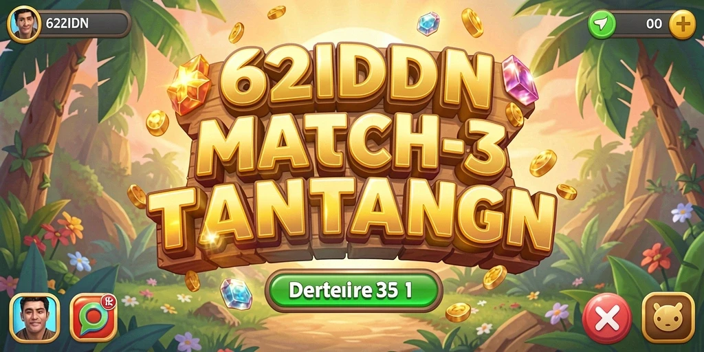 Screenshot gameplay 62IDN dengan kombinasi warna yang menarik.