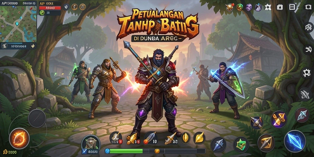 Tampilan gameplay seru di dunia ARPG API5000.