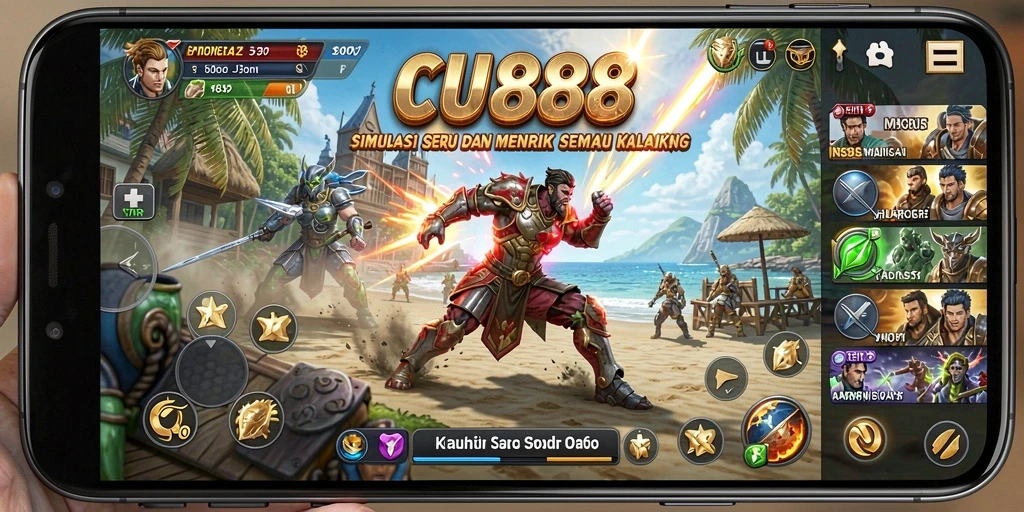 Tampilan gameplay CU888 yang menarik dan interaktif.