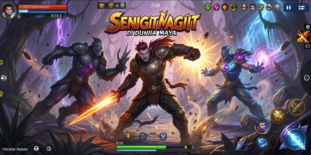 Gameplay F08 yang intens dengan pertarungan mendebarkan.