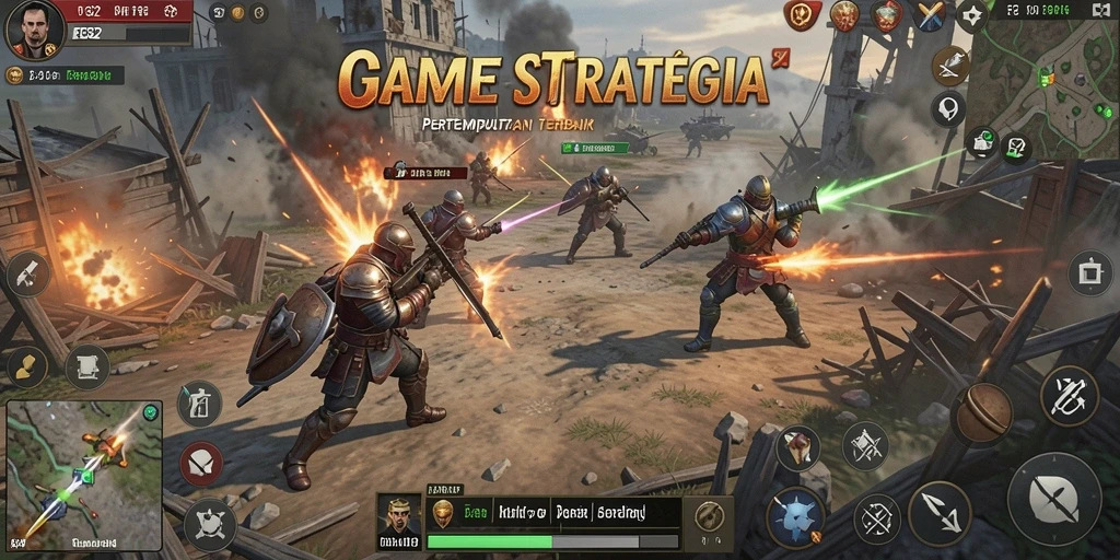 Tampilan gameplay F32 yang mendebarkan dan penuh strategi.