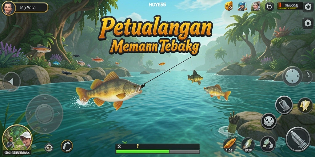 Tangkapan ikan yang menakjubkan dalam gameplay HOYE55.