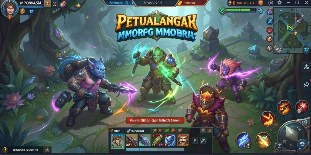 Tampilan gameplay utama dalam MPO88ASIA yang mendebarkan.