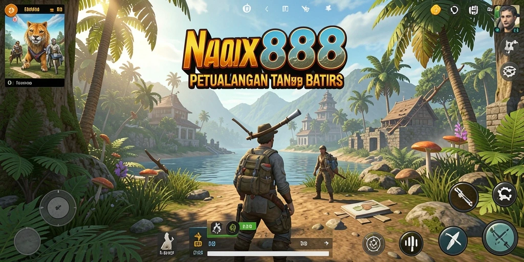 Tampilan gameplay NX888 yang menakjubkan di dunia terbuka.