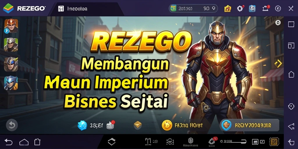 Gameplay seru dan mendebarkan dalam membangun bisnis di REZEGO.