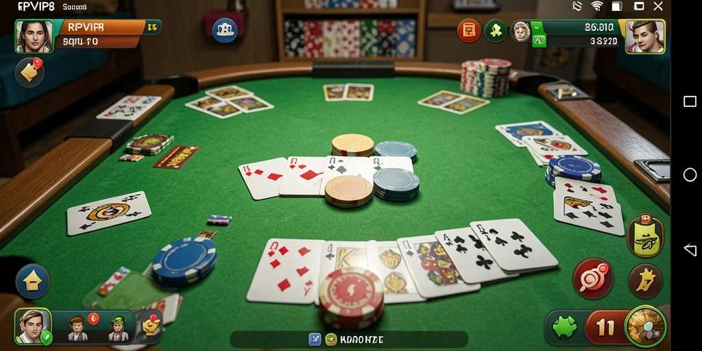 Tampilan gameplay seru permainan Gaple di RPVIP8.