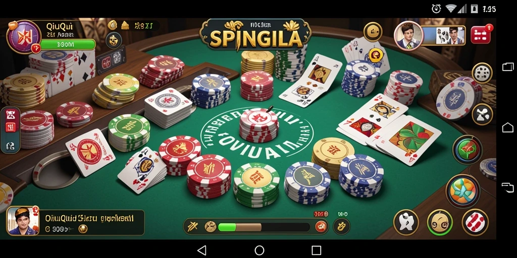 Tampilan gameplay SPINGILA yang seru dan menegangkan.