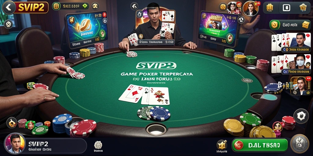 Tampilan gameplay poker yang menarik dan kompetitif di SVIP2.