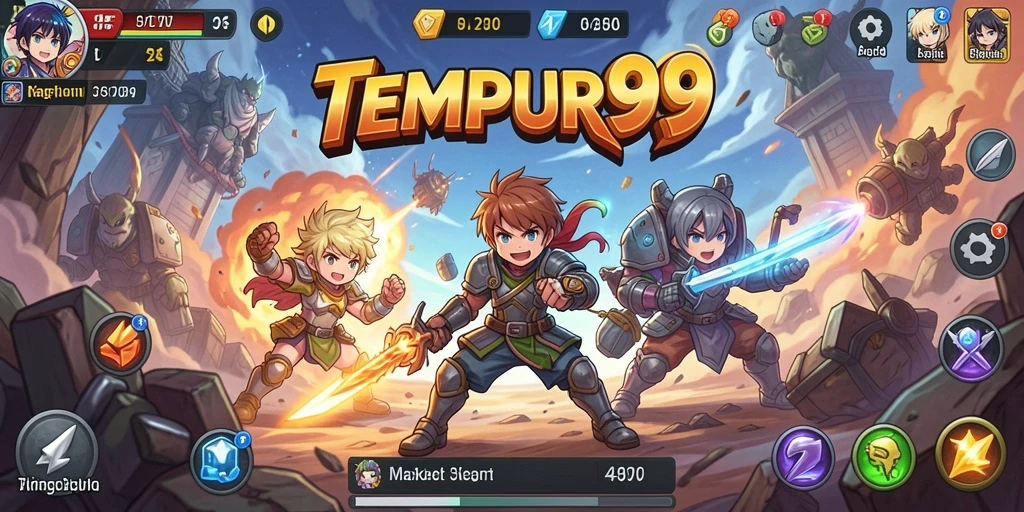 Gameplay seru dengan karakter anime ikonik dalam TEMPUR99.