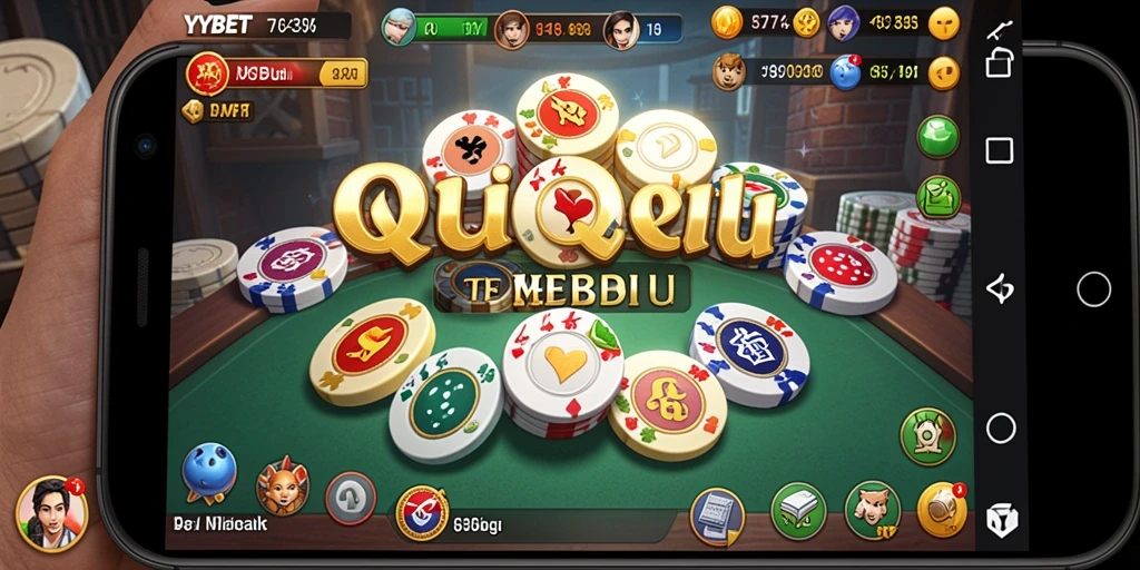Tangkapan layar gameplay QiuQiu yang menegangkan di YYBET.